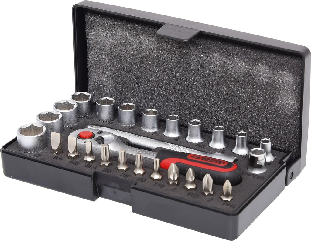 SK Hand Tool 1/4' Socket Set, 26 Pcs