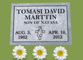 Cemetery Headstone, Headstones for Graves, Cemetery Marker, Monument, Memorial, Grave Marker, Tombstone, Gravestone for Human, Granite,Customize Personalized Engraving Text (14x10x4 Inch)