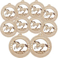 10PK Personalized Rearing Horse Ornaments, Equestrian Keepsakes, Holiday Decor for Horse Lovers
