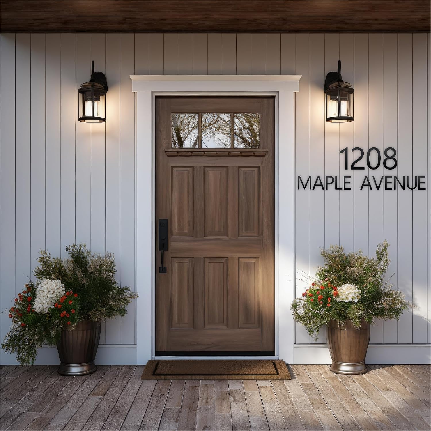 28 Inch House Numbers and Metal Letters for Outdoor Signs, House Numbers for Outside, Aluminum Address Letters and Numbers for Door, Mailbox, Garden, Perfect for Home or Office (Number 4)