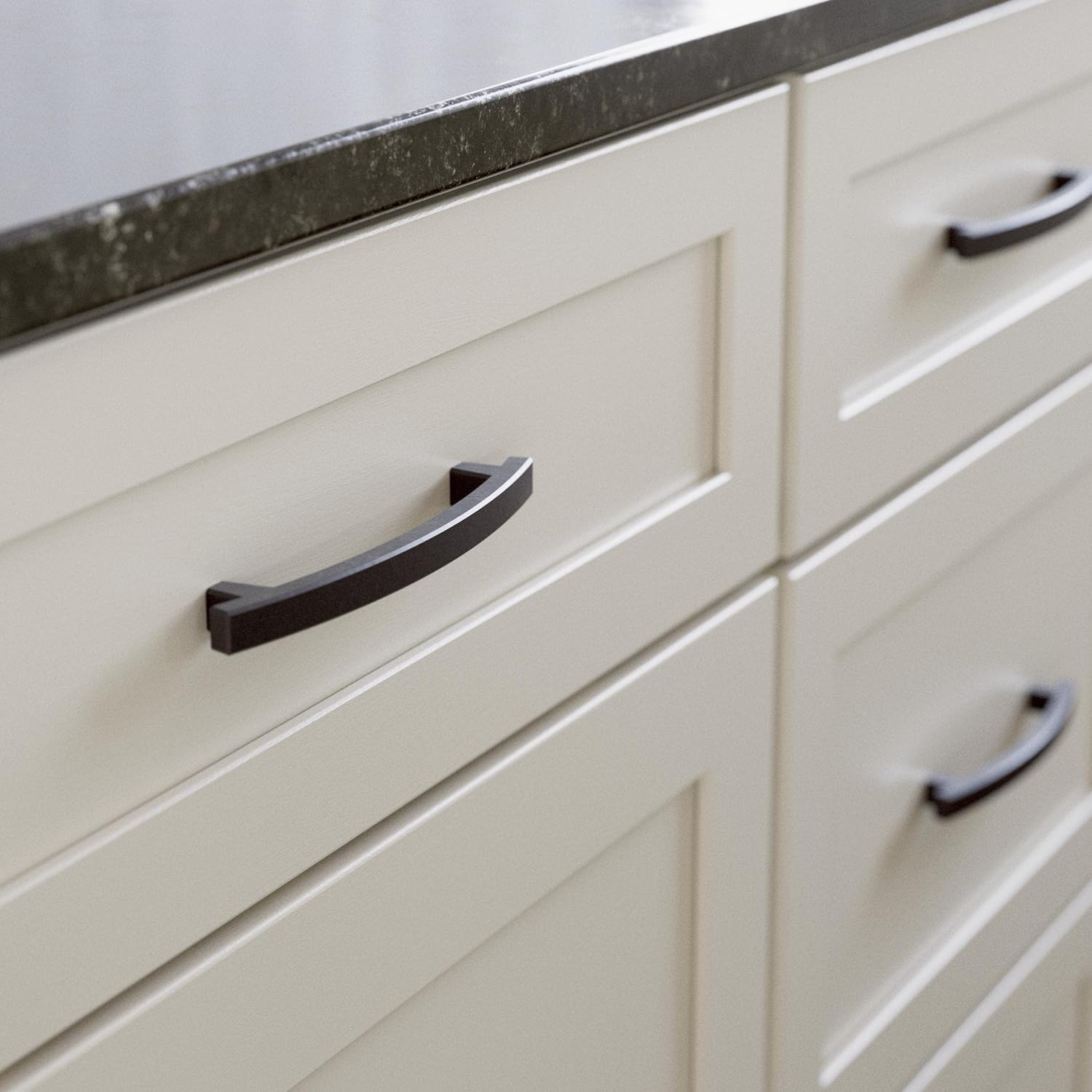 Franklin Brass Pierce (60-Pack) Cabinet Handles 5-1/16' Hole Center Pulls | Deep Bronze Hardware Kitchen Door, Drawers, Dressers, Furniture P29616K-324-B1