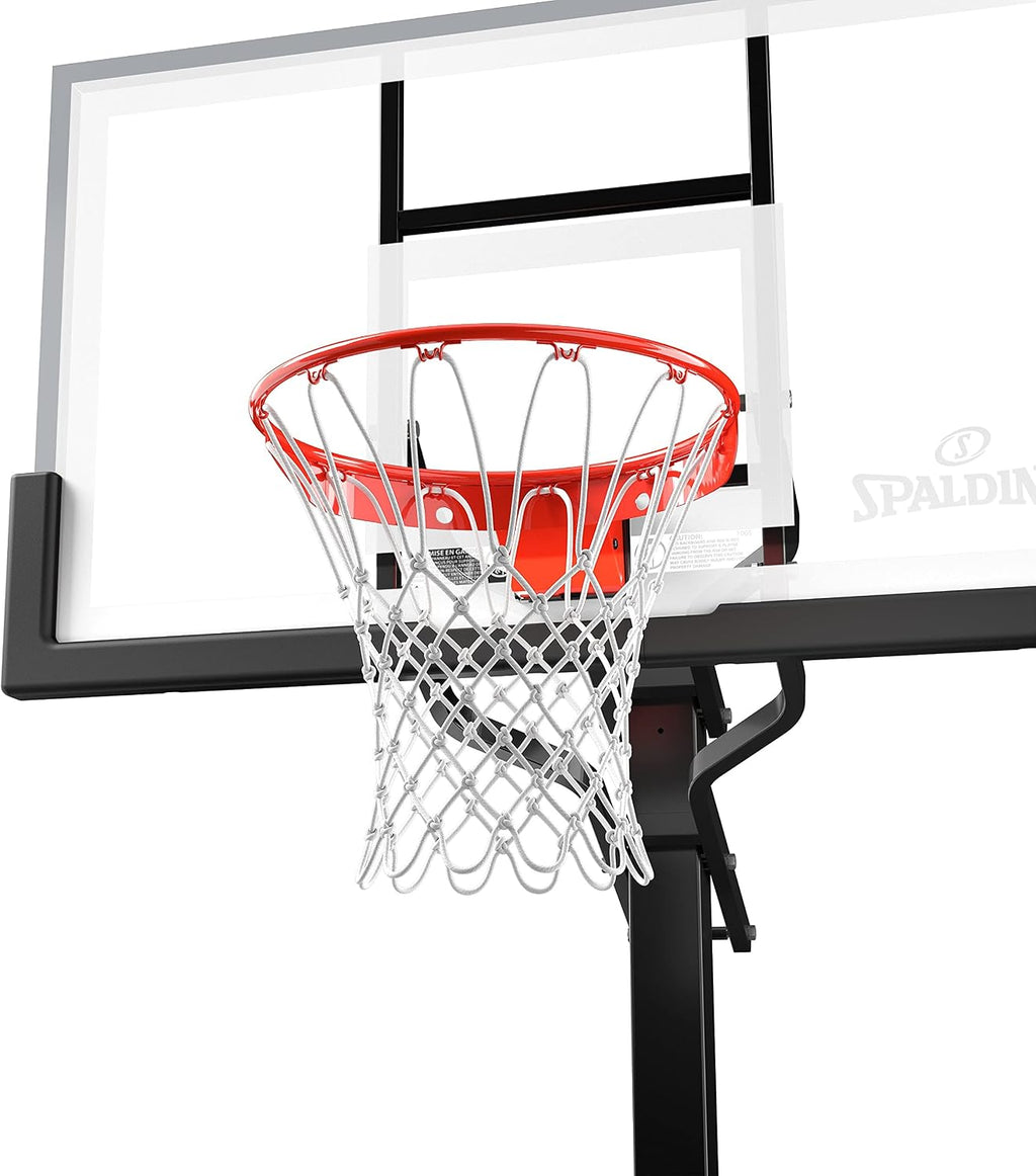Spalding Ultimate Hybrid Portable Basketball Hoop | Adjustable Height from 7.5' to 10' in Infinite Increments | Arena Slam Breakaway Rim