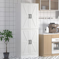 Storage Cabinet,Kitchen Pantry Cabinet,Kitchen Pantry Storage Cabinets with 4 Doors,Tall Kitchen Pantry with Adjustable Shelves,Cupboard for Kitchen,Pantry,Dining Room,Living Room and Bathroom,White