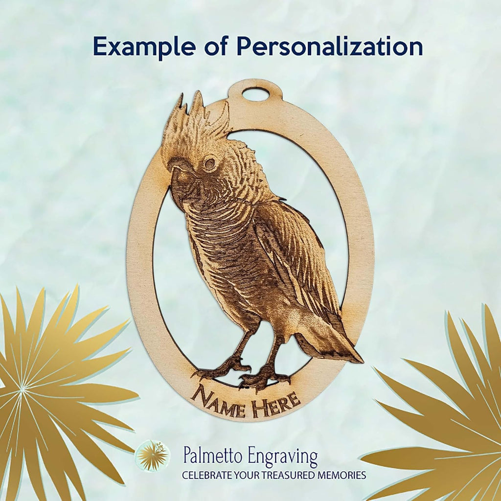 10PK Personalized Cockatoo Ornament, Gifts for Cockatoo Owners, Bird Christmas Tree Ornaments, Parrot Gifts for People Who Like Birds