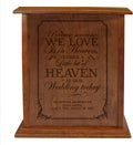 LifeSong Milestones Urns for Ashes Adult Male Urns for Human Ashes Adult Female Personalized Engraved Vertical Cremation Urns for Adult Ashes Wooden Box Funeral Service Urn - Because Someone We Love