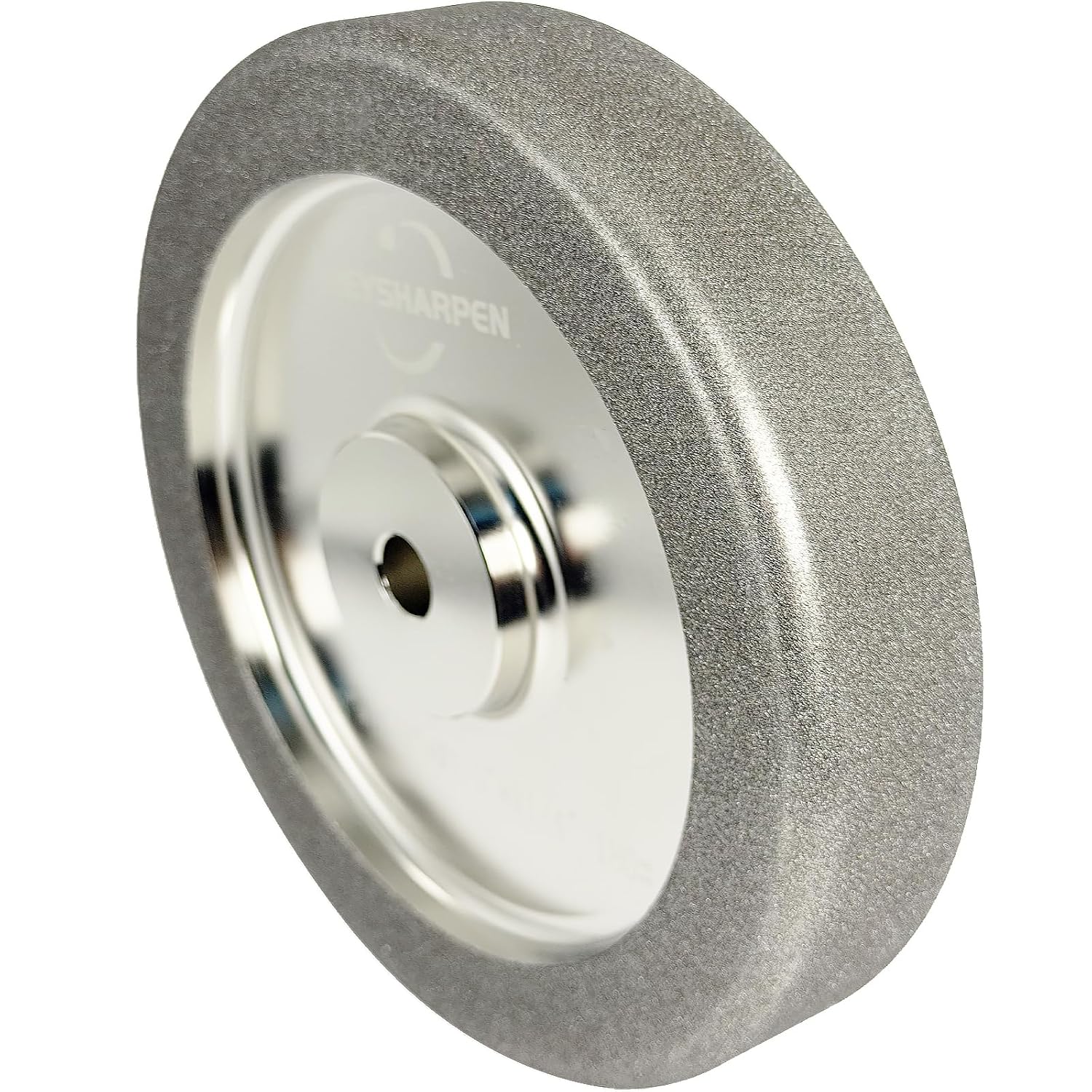 4 in 1 Plus CBN Grinding Wheel 8 inch 180 Grit,1.5' Wide,5/8' Arbor,for Sharpening Woodturning Tools、High Speed Steel Tools (180 Grit)
