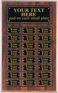 PW Engraving 11 3/4 X 18 3/4 Perpetual Plaque Award, 24 Multiple Name plate Board, 18.75' X 11.75', Trophy Award, Achievement Award, Sport Award, Ongoing Award, Employee Recognition