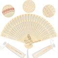Personalized Wedding Fans Custom Engraved Wedding Party Favors with Photo Bulk 100 Wooden Folding Hand Fan Customized Souvenirs for Guests Him 100pcs