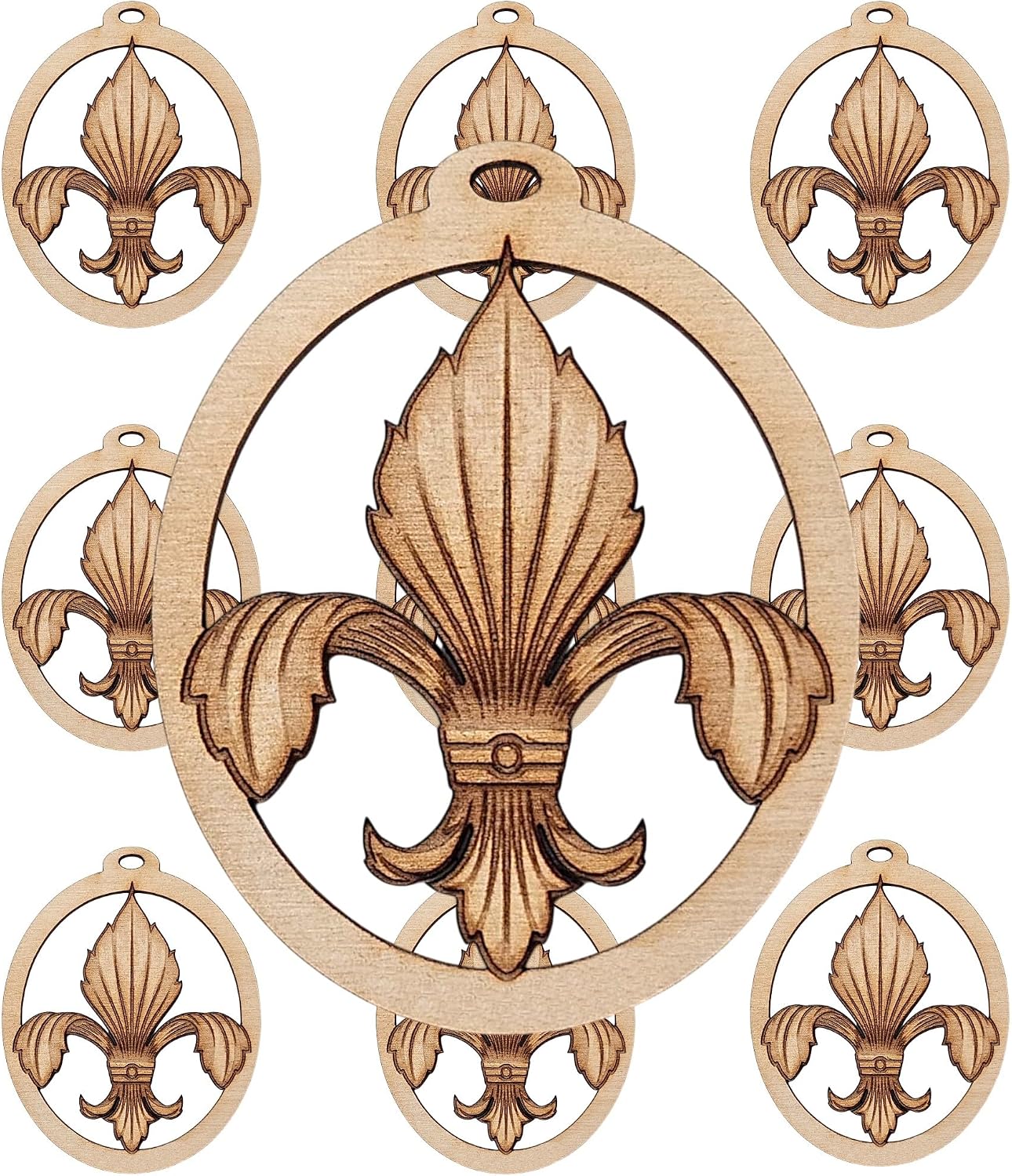 10PK Fleur de Lis Ornaments, Personalized Mardi Gras Decorations, Louisiana Gifts, New Orleans Wedding Favors, New Orleans Themed Gifts, Mardi Gras Decorations for Tree