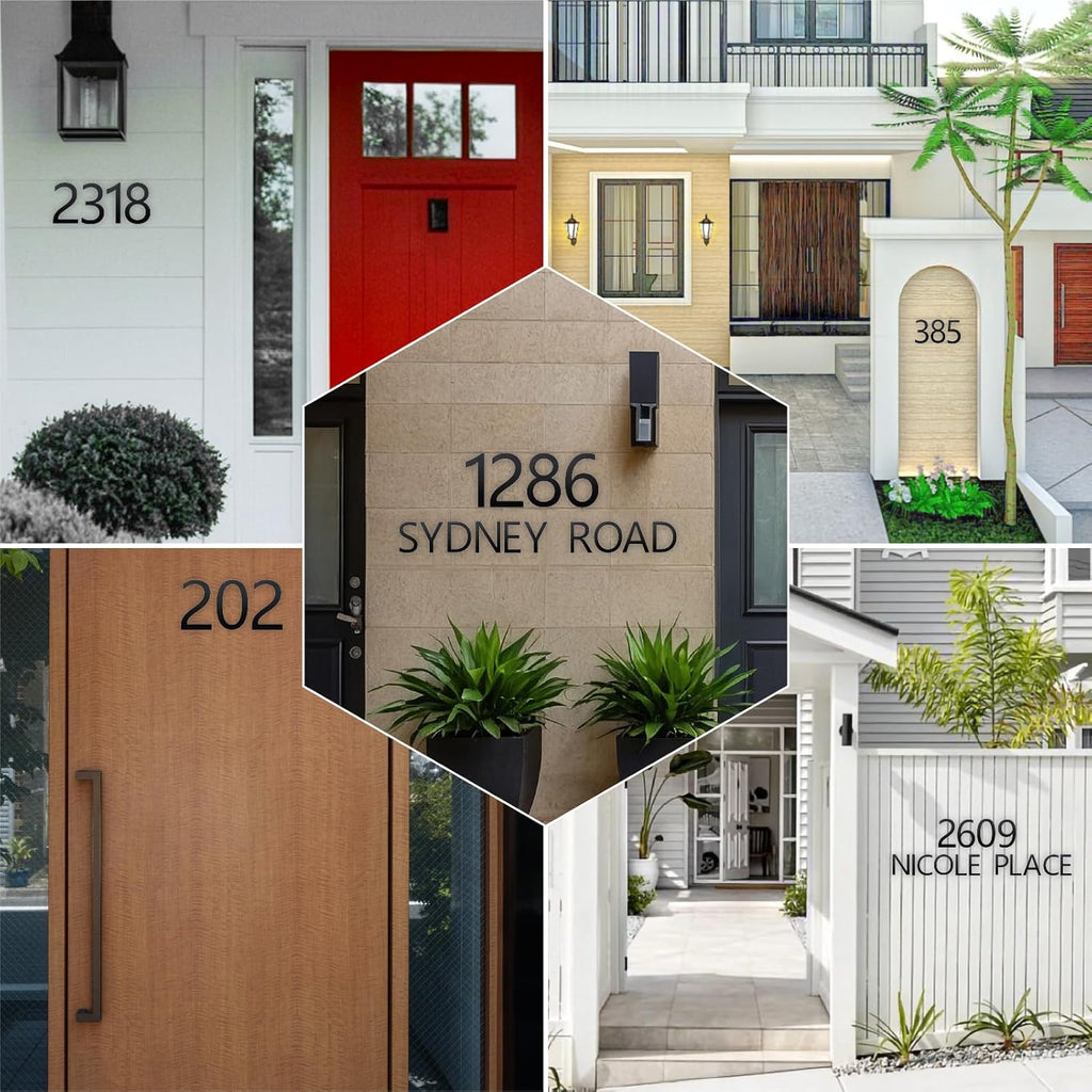 28 Inch House Numbers and Metal Letters for Outdoor Signs, House Numbers for Outside, Aluminum Address Letters and Numbers for Door, Mailbox, Garden, Perfect for Home or Office (Number 4)