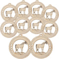 10PK Personalized Graceful Horse Ornaments, Equestrian Keepsakes, Holiday Decor for Horse Lovers
