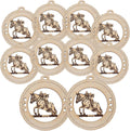 10PK Personalized Horse Jumping Ornament, Jumper Keepsakes and Equestrian Holiday Decor
