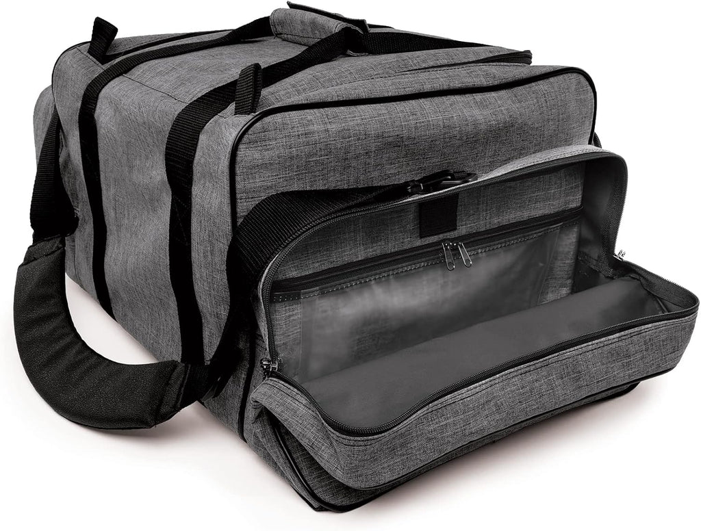 Hopkins Antimicrobial EZ-Open Shoulder Bag: Spacious, Durable & HIPAA-Safe - Ideal for Busy Home Healthcare Nurses and Medical Professionals, 22'W x 15'D x 10'H