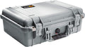 Pelican 1500 Case With Foam (Silver)