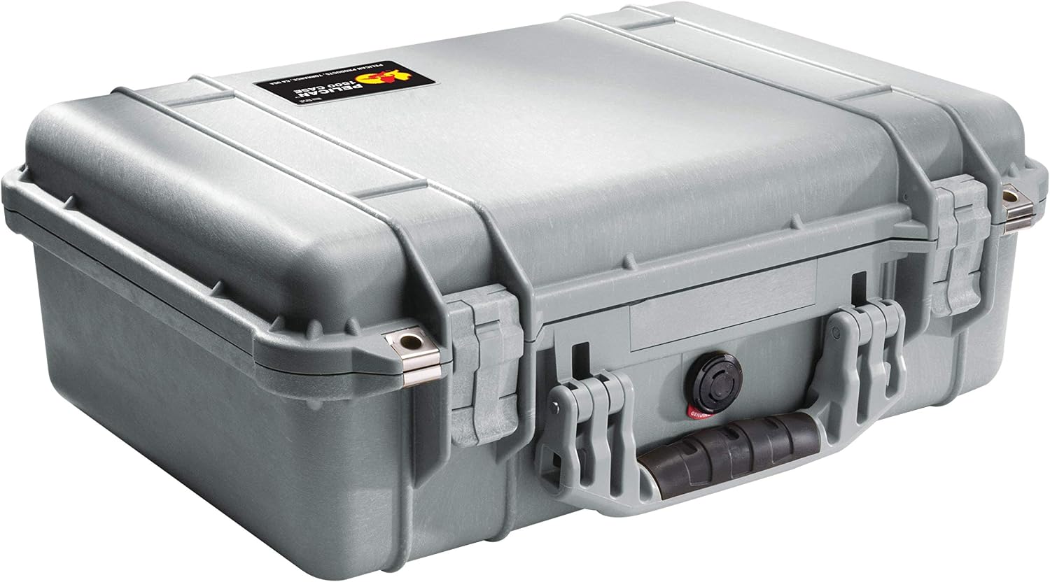 Pelican 1500 Case With Foam (Silver)
