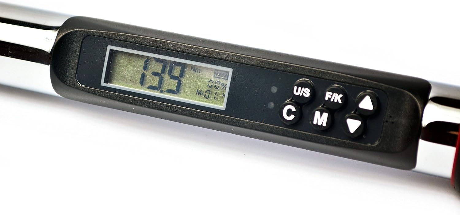 ACDelco ARM325-2i 1/4' Heavy Duty Interchangeable Digital Torque Wrench with Buzzer and LED Flash Notification - ISO 6789 Standards with Certificate of Calibration