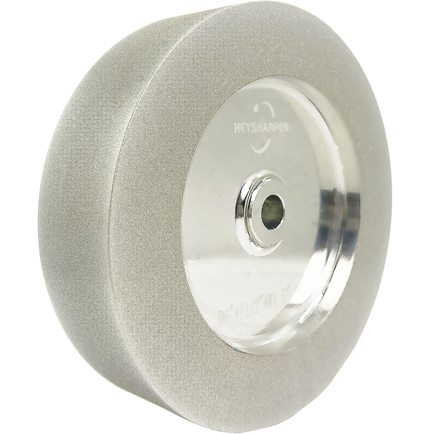 Mega Square CBN Grinding Wheel 6 inch 80&180 Grit,1.5' Wide,1/2' Arbor,1' Down The Side,for Sharpening Woodturning and HSS Tools,Suitable for All Kinds of 6-inch Bench Grinders