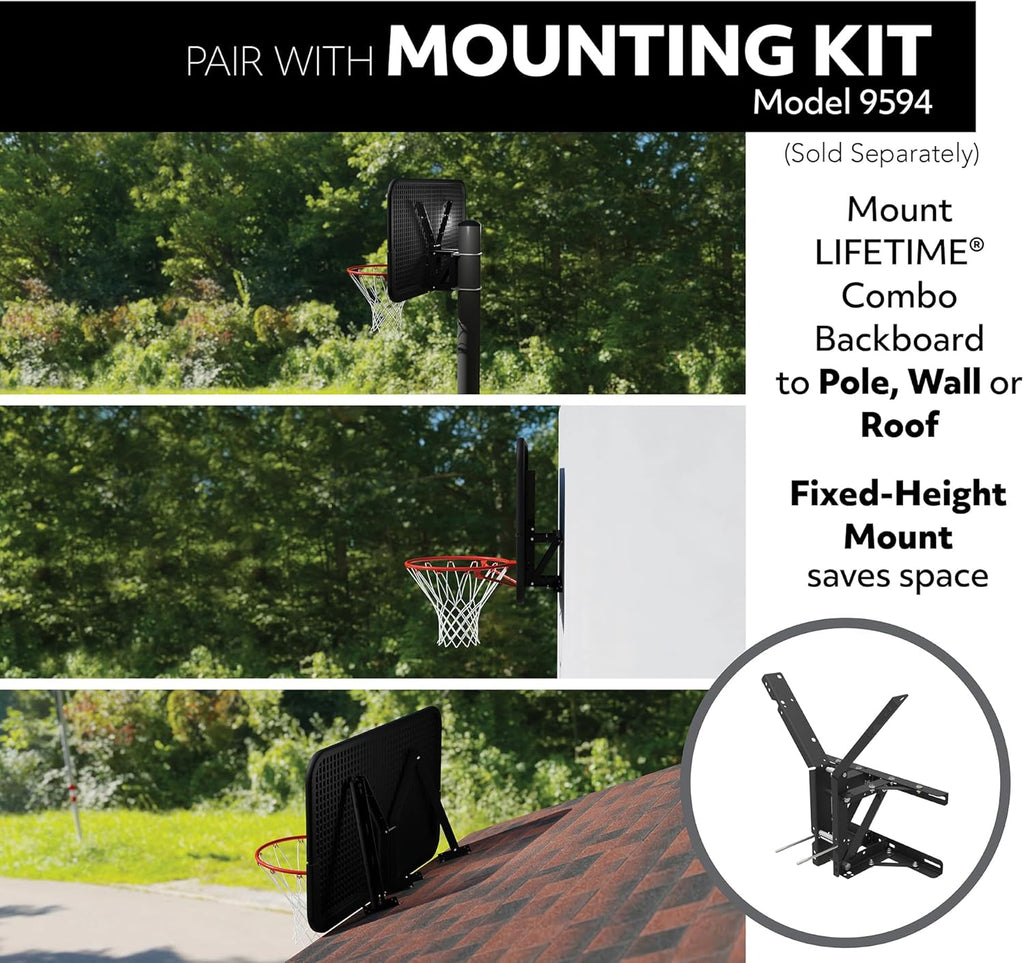 Lifetime 3823 44 in. Backboard Rim Combo