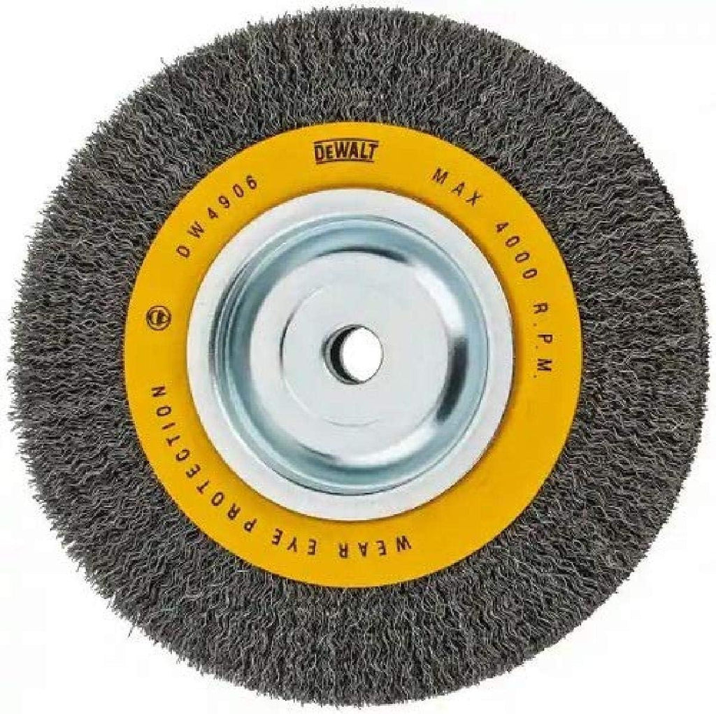 DEWALT Bench Grinder and Wire Wheel Bundle (DW758 + 8-Inch)