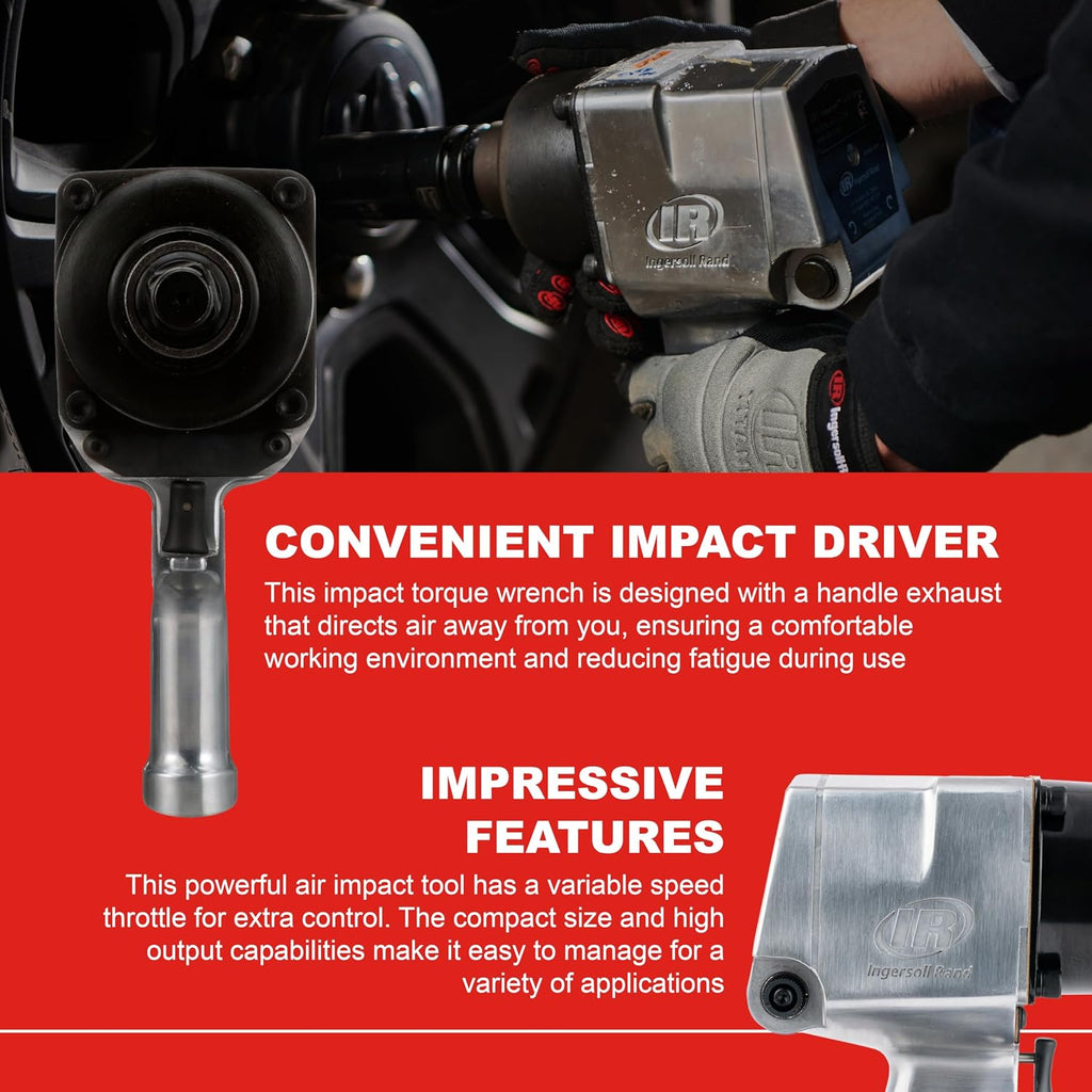 Ingersoll Rand 261 3/4' Air Impact Wrench, 1,100 ft-lbs Max Torque, Super Duty, Pistol Grip