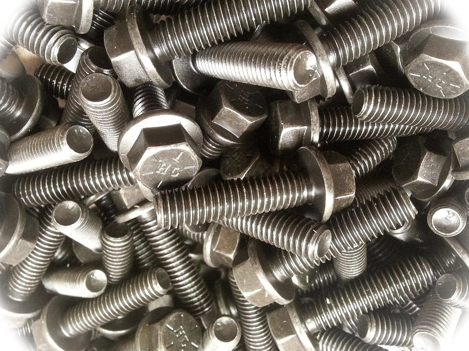 (Qty 200pcs) 1/4-20x1 Grade 8 Hex Head Flange/Frame Bolt/Cap Screws 1/4 x 1 Multi-Purpose Comprehensive Hardware Fastener Assortment Kit Cit03866Riv