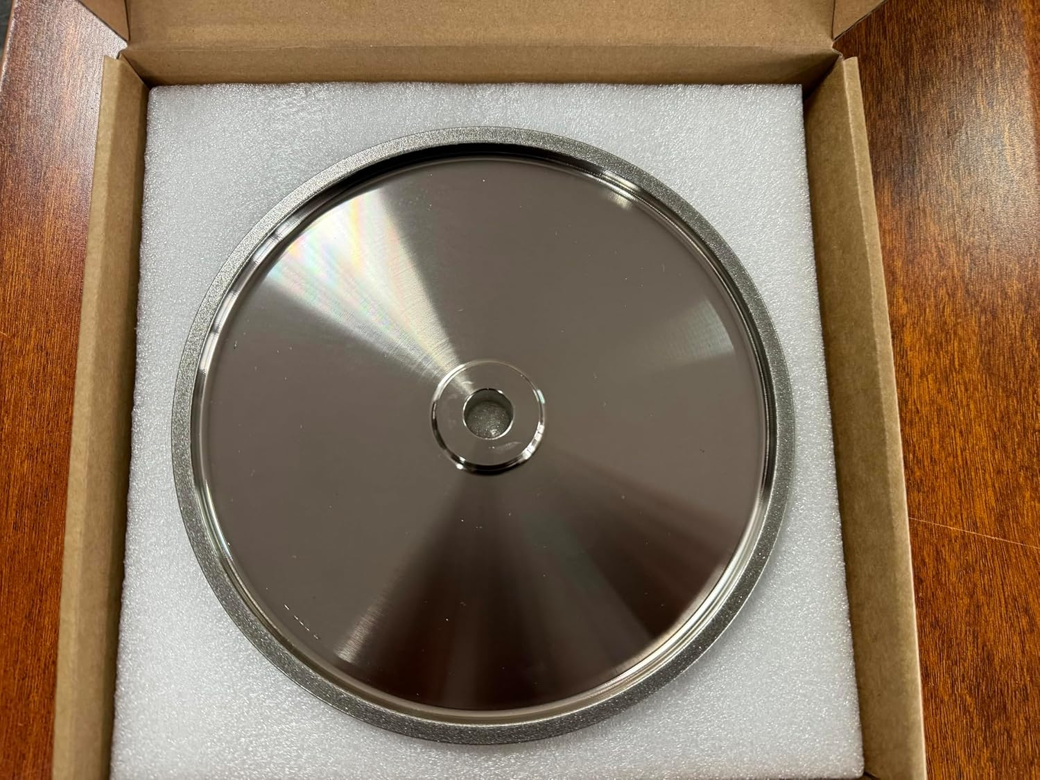8 inch CBN Grinding Wheel 180 Grit, 8' Dia x 1' Wide x 5/8' Bore （Aluminum Body） for Sharpening High Speed Steel Tools、Woodturning Tools (8'x1')