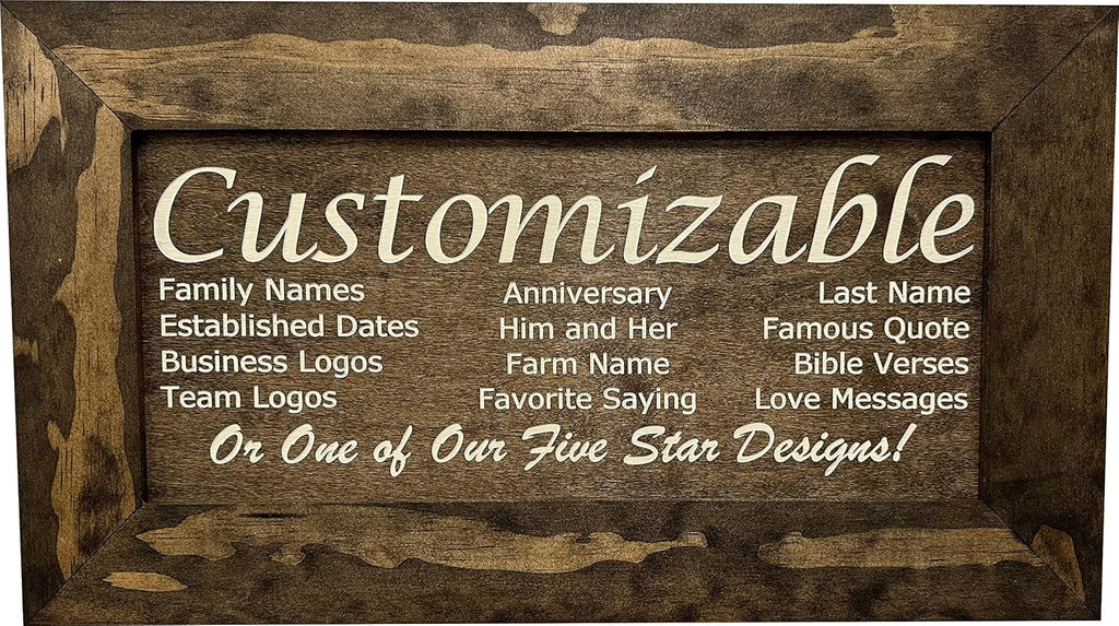 Bellewood Designs Customizable Gun Cabinet Wall Decoration - Personalized Gun Safe To Securely Store Your Gun In Plain Sight