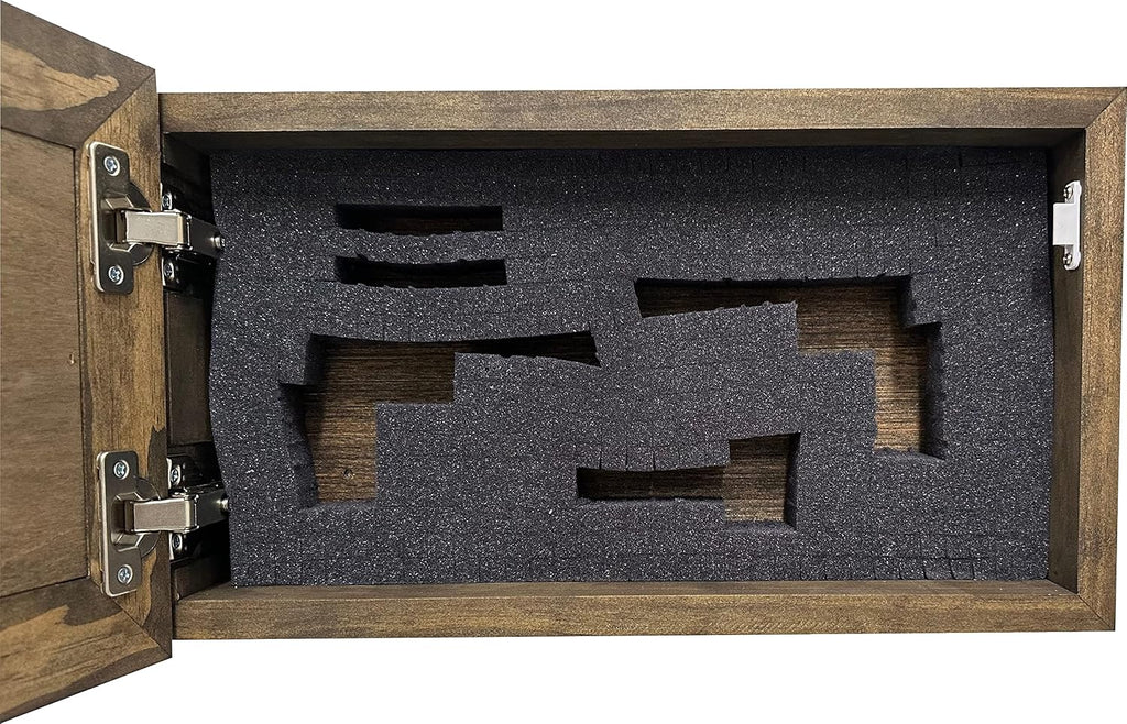 Bellewood Designs Customizable Gun Cabinet Wall Decoration - Personalized Gun Safe To Securely Store Your Gun In Plain Sight