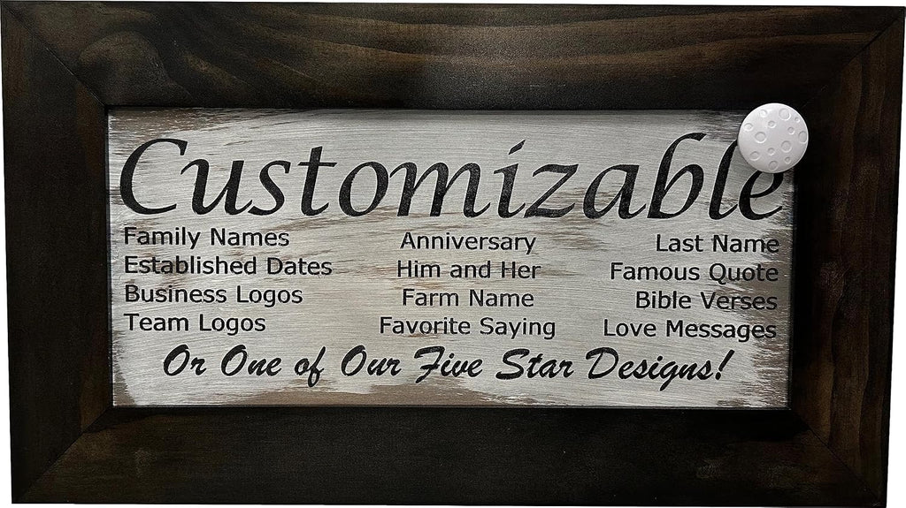 Bellewood Designs Customizable Gun Cabinet Wall Decoration - Personalized Gun Safe To Securely Store Your Gun In Plain Sight