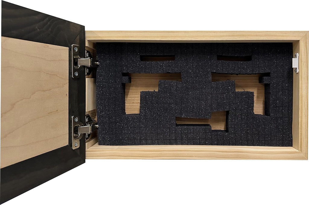 Bellewood Designs Customizable Gun Cabinet Wall Decoration - Personalized Gun Safe To Securely Store Your Gun In Plain Sight