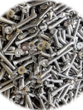 (Qty 100pcs) Stainless 1/4-20 x 1-1/2 Trailer Floor Floorboard Deck Screws 1/4 x 1-1/2 Hardware Fastener Kit Set RV8787S