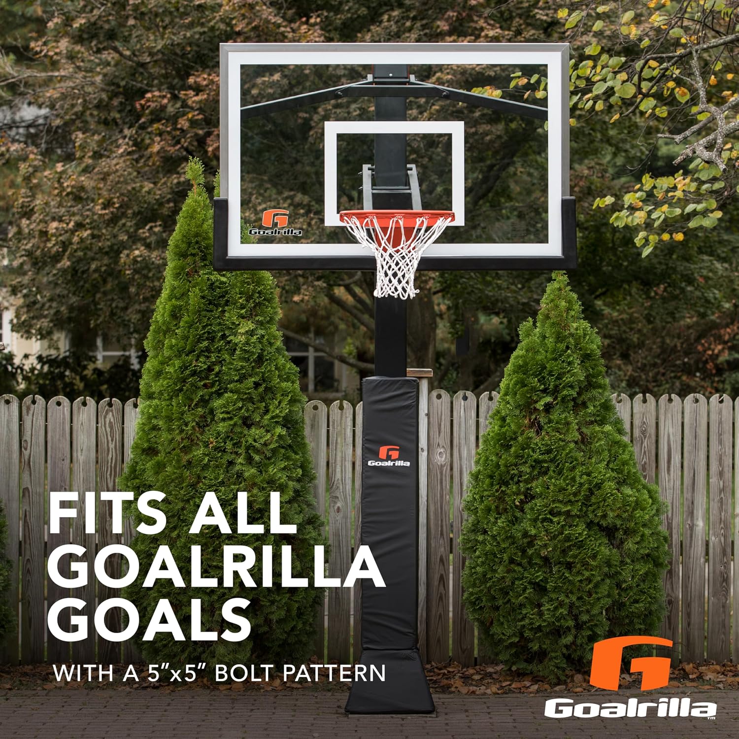 Goalrilla Heavy-Weight Pro-Style Breakaway Basketball Flex Rim with All-Weather Nylon Net and Powder-Coated Rim and Stainless Steel