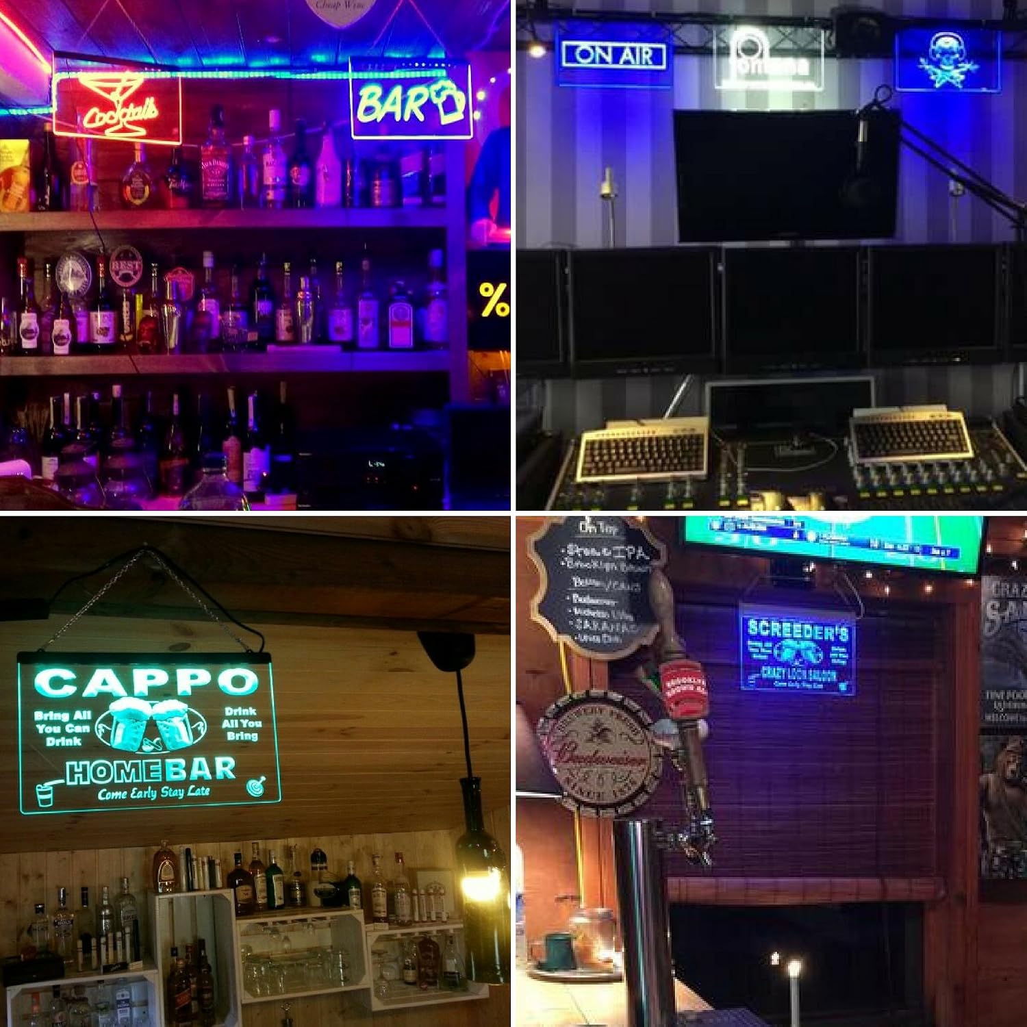 ADVPRO Personalized Your Name Name Personalized Custom Home Bar Beer Multi Color LED Neon Sign 24 x 16 Inches st4s64-p-tm-c