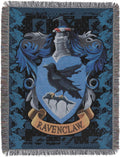 Northwest Harry Potter Woven Tapestry Throw Blanket, Designer Home Décor, Modern, Unique Gift, 48' x 60', Ravenclaw Crest (Pack of 6)