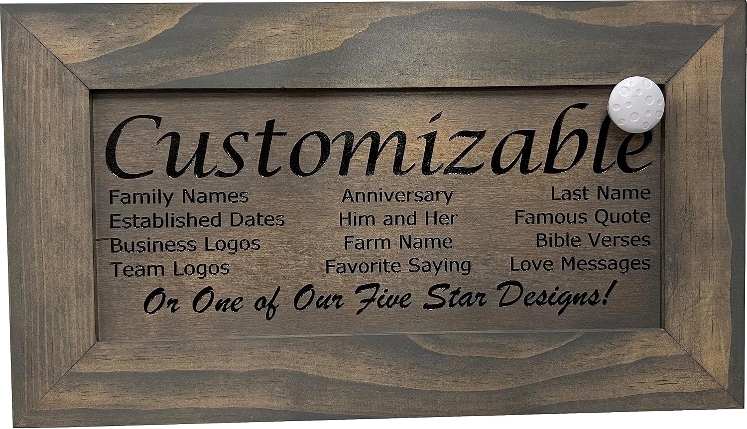 Bellewood Designs Customizable Gun Cabinet Wall Decoration - Personalized Gun Safe To Securely Store Your Gun In Plain Sight