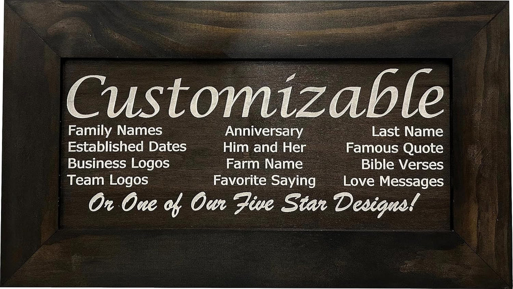Bellewood Designs Customizable Gun Cabinet Wall Decoration - Personalized Gun Safe To Securely Store Your Gun In Plain Sight