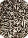 (Qty 500pcs) Stainless 1/4-20 x 2-1/2 Trailer Floor Floorboard Deck Screws 1/4 x 2-1/2 Hardware Fastener Kit Set RV9530S
