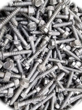 (Qty 200pcs) 1/4 x 2-1/2 Galvanized Hex Head Flange Lag Bolts/Wood Screws 1/4x2.5 Hardware Fastener Kit Set RV8097S