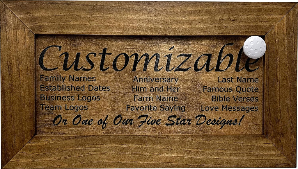 Bellewood Designs Customizable Gun Cabinet Wall Decoration - Personalized Gun Safe To Securely Store Your Gun In Plain Sight