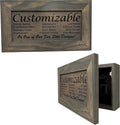 Bellewood Designs Customizable Gun Cabinet Wall Decoration - Personalized Gun Safe To Securely Store Your Gun In Plain Sight
