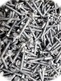 (Qty 200pcs) 1/4 x 2 Galvanized Hex Head Flange Lag Bolts/Wood Screws 1/4x2.00 Hardware Fastener Kit Set RV8481S