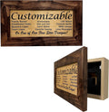 Bellewood Designs Customizable Gun Cabinet Wall Decoration - Personalized Gun Safe To Securely Store Your Gun In Plain Sight