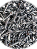 DS (Qty 3000pcs) #14x1 Slotted Hex Washer Head Self Tapping Sheet Metal Screws 1/4x1 Hardware Fastener Kit Set RV9174S