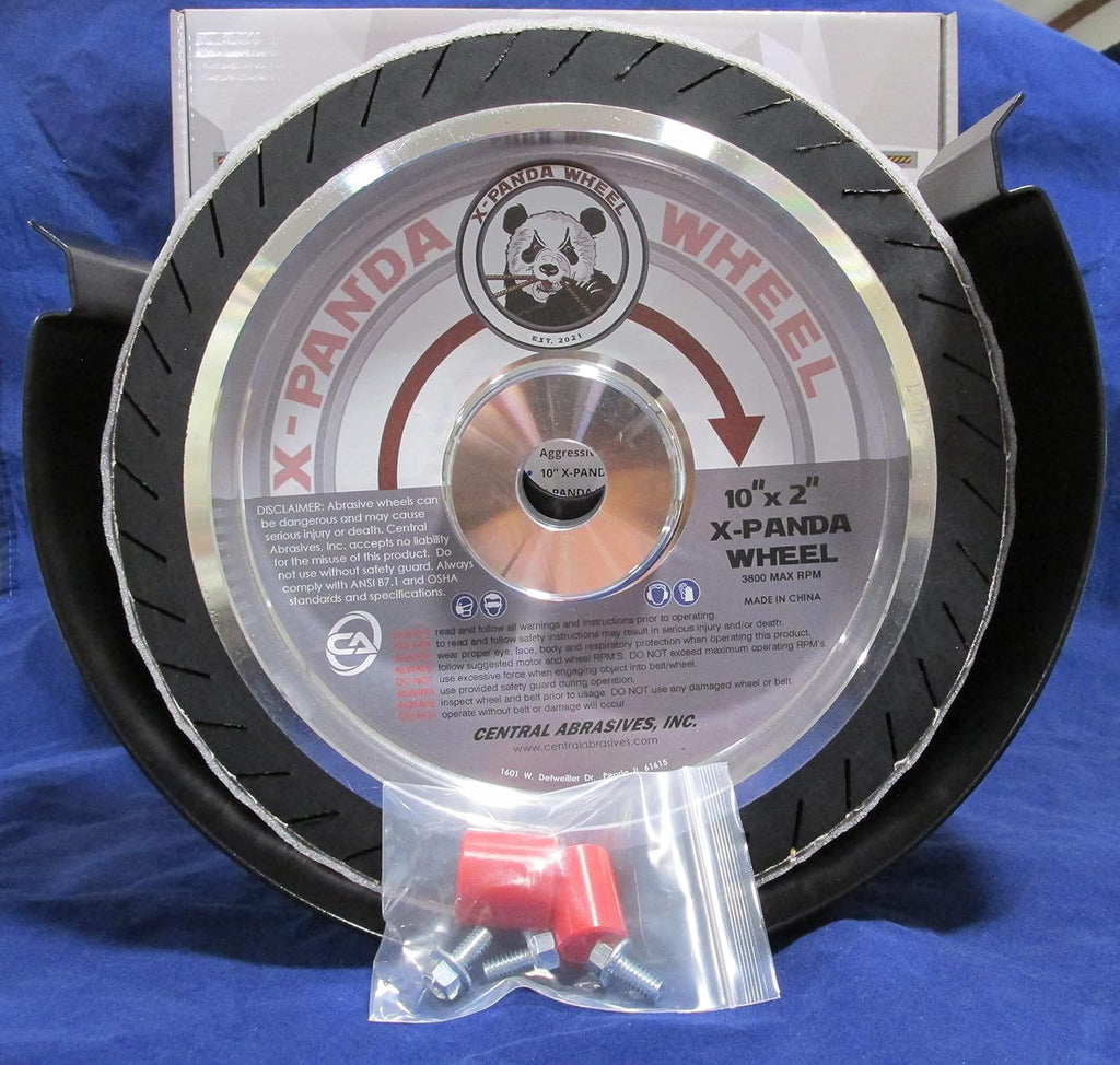 10' X-Panda Wheel Expander Wheel, Alloy Steel, Compatible with Bench Grinder, Pedestal Grinder