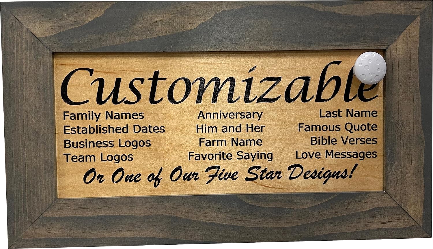 Bellewood Designs Customizable Gun Cabinet Wall Decoration - Personalized Gun Safe To Securely Store Your Gun In Plain Sight