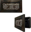 Bellewood Designs Customizable Gun Cabinet Wall Decoration - Personalized Gun Safe To Securely Store Your Gun In Plain Sight
