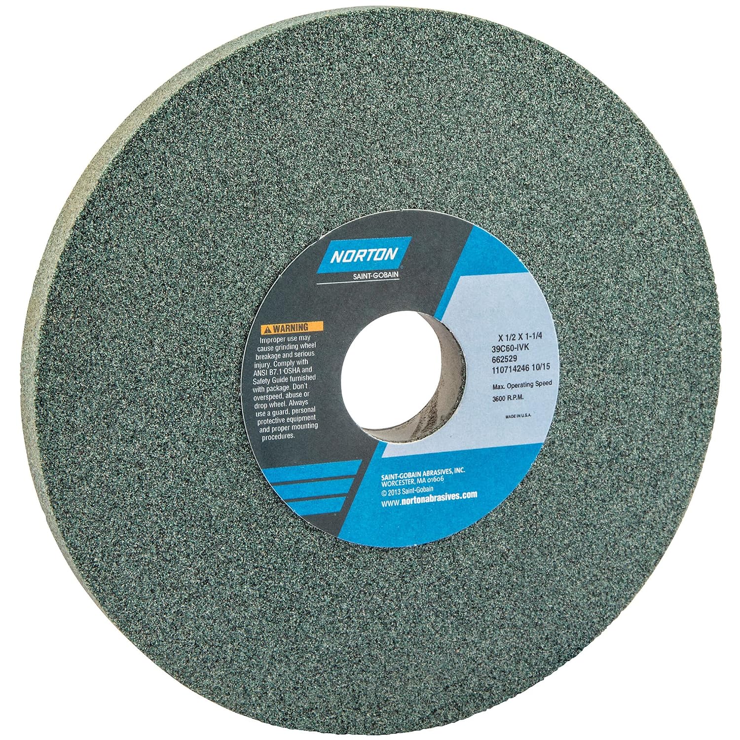 Grinding Wheel, T1, 8x1/2x1.25, SC, 60G