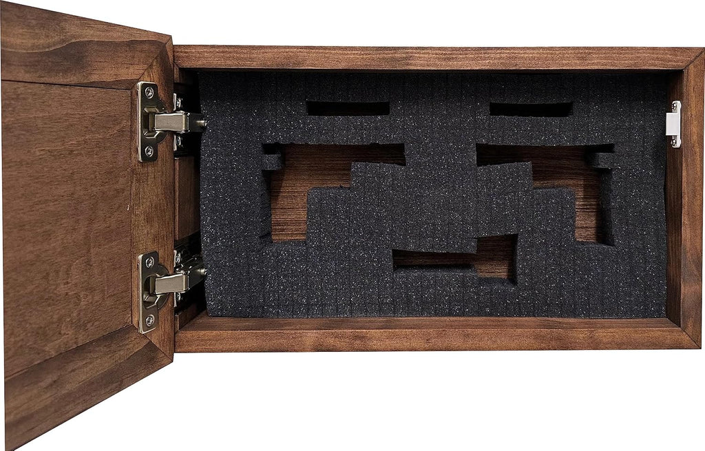 Bellewood Designs Customizable Gun Cabinet Wall Decoration - Personalized Gun Safe To Securely Store Your Gun In Plain Sight