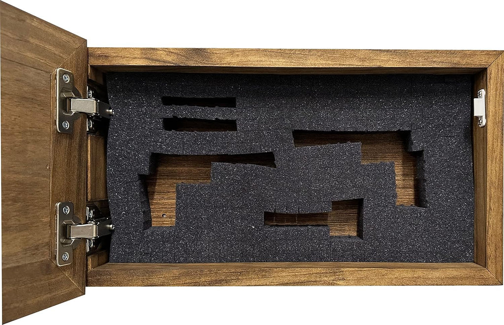 Bellewood Designs Customizable Gun Cabinet Wall Decoration - Personalized Gun Safe To Securely Store Your Gun In Plain Sight