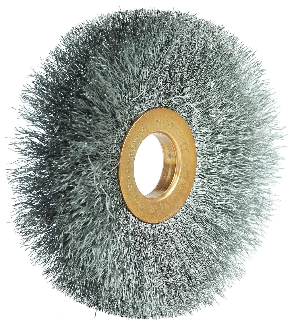 Weiler 15543 3' Crimped Wire Wheel, .008' Steel Fill, 1/2' Arbor Hole, Made in The USA (Pack of 10)